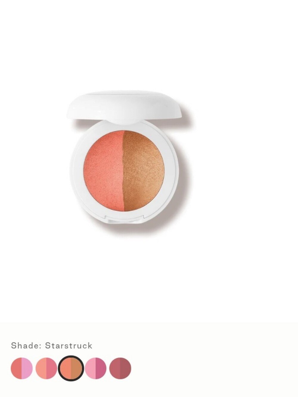 Dual-Tone Pink & Gold Highlighting Blush In Shade Starstruck